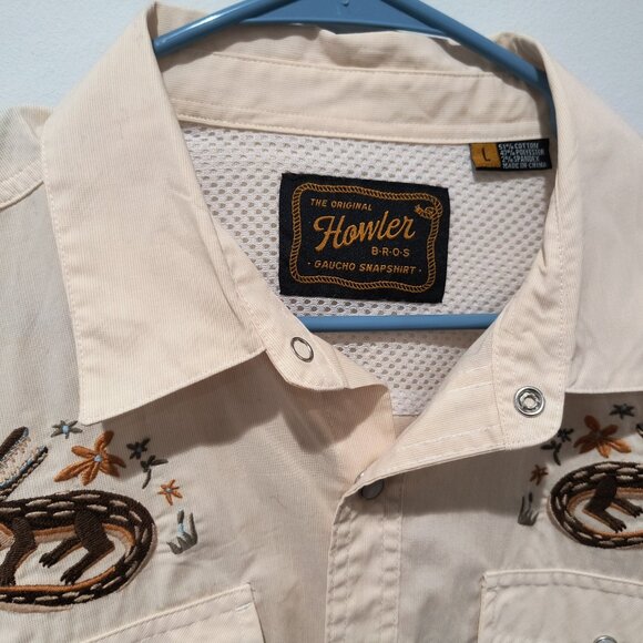 Howler Brothers Gator Gaucho Snapshirt - NWOT - Picture 7 of 12